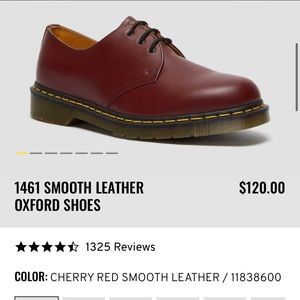 Dr Martens 1461 Oxfords, size 7